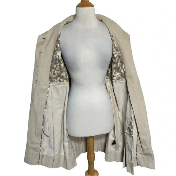Mossimo M timeless classic cream light weight trench coat - Picture 5 of 11